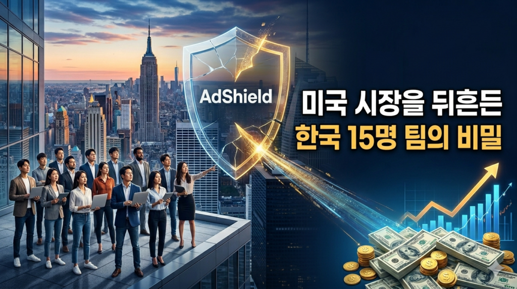 애드쉴드 미국 진출 한국 스타트업 매출 성장